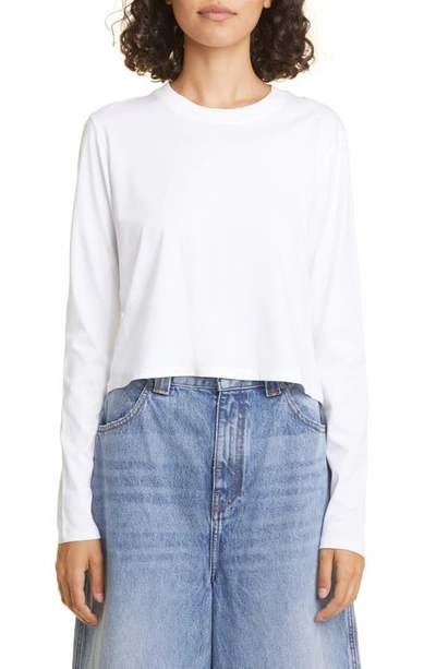 Loulou Studio White Masal Long Sleeve T-shirt