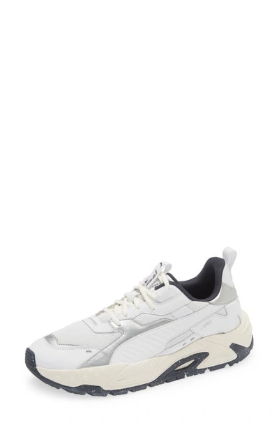 Puma Rs-trck Metallic Sneaker In White