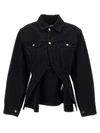 Jacquemus Black Le Chouchou 'la Veste De Nîmes Caraco' Jacket In Black