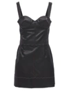 Maison Margiela Stitching Corset Dress Adjustable Straps In Black