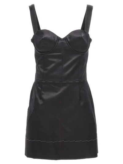 MAISON MARGIELA MAISON MARGIELA CONTRAST STITCHING CORSET DRESS