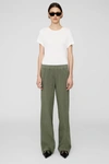 Anine Bing Koa Pant In Army Green In Green