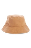 Acne Studios Twill Bucket Hat In Warm Beige