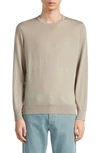 Zegna Casheta Cashmere & Silk Sweater In Light Beige