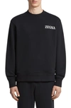 ZEGNA ZEGNA SOFT TOUCH COTTON FRENCH TERRY SWEATSHIRT