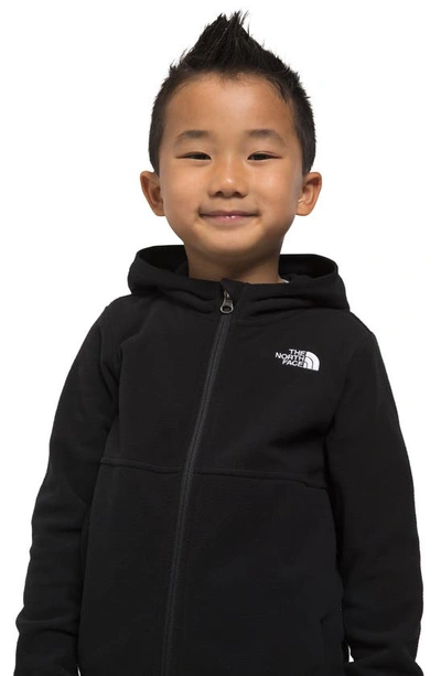 The North Face Unisex Glacier Full Zip Hooded Jacket - Little Kid, Big Kid In Black