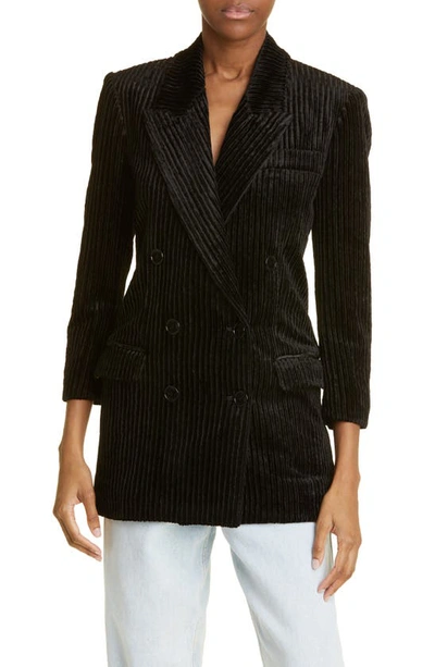 Isabel Marant Dita Corduroy Blazer Jacket In Black