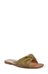 Zigi Judith Slide Sandal In Gold Lthr