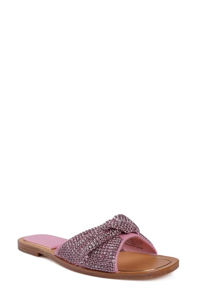 Zigi Judith Slide Sandal In Pink Lthr