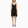 Givenchy 4g Lotus Leaf Edge Dress In Black