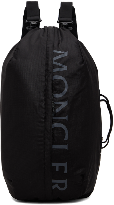 Moncler Black Alchemy Backpack In 999 Black
