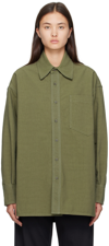 MM6 MAISON MARGIELA KHAKI PATCH POCKET SHIRT