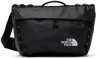The North Face Black Base Camp Voyager Messenger Bag In Tnf Black/ Tnf White