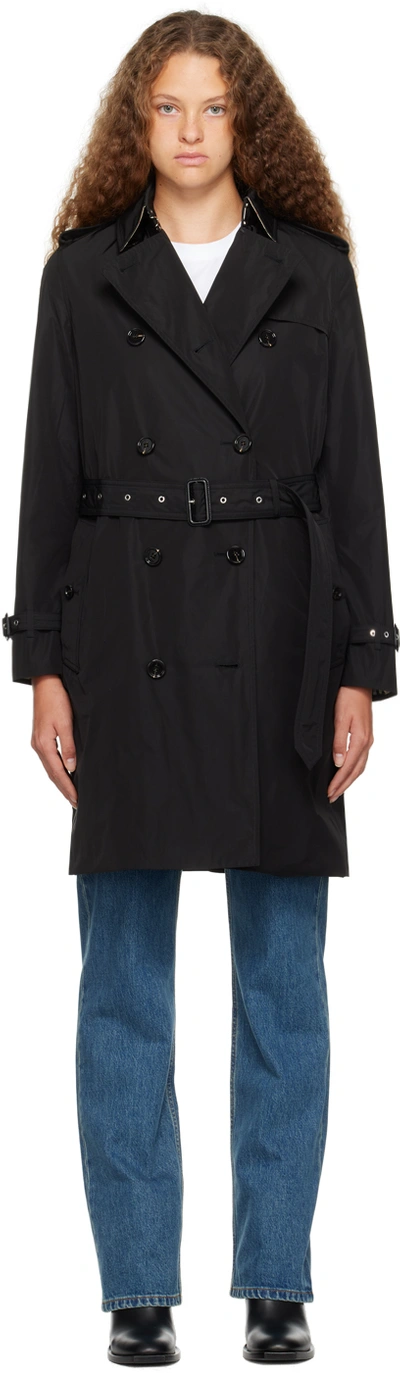 Burberry Black Kensington Trench Coat