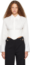 DION LEE WHITE INTERNAL SHIRT