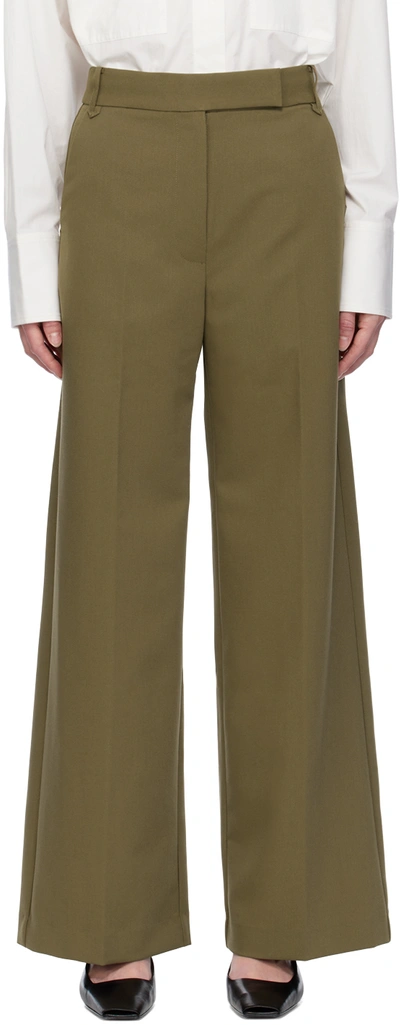 Camilla And Marc Brown Cicely Trousers In M70 Dark Mustard