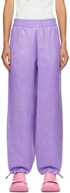 Jw Anderson Light Purple Viscose And Acetate Pant In 700 Purple
