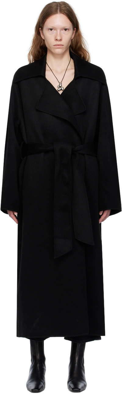 Camilla And Marc Black Avalon Coat In Dblk Black