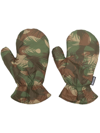 MOSCHINO CAMOUFLAGE-PRINT PADDED GLOVES
