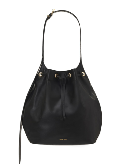 ANINE BING ALANA LEATHER BUCKET BAG