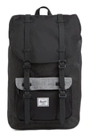 Herschel Supply Co Little America Backpack In Black Crosshatch/ Raven