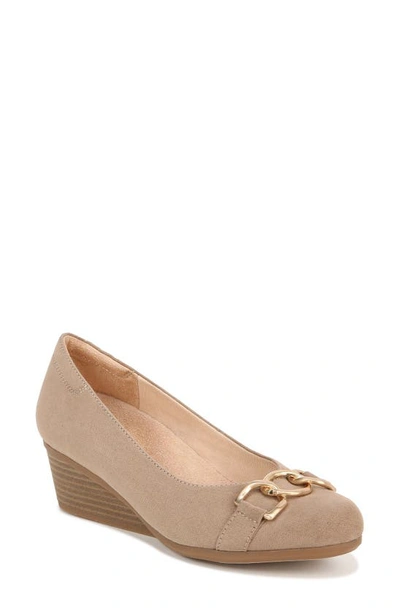 Dr. Scholl's Be Adorned Wedge Pump In Taupe