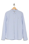 Allsaints Riviera Long Sleeve Shirt In Light Blue