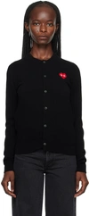 COMME DES GARÇONS PLAY BLACK INVADER EDITION CARDIGAN