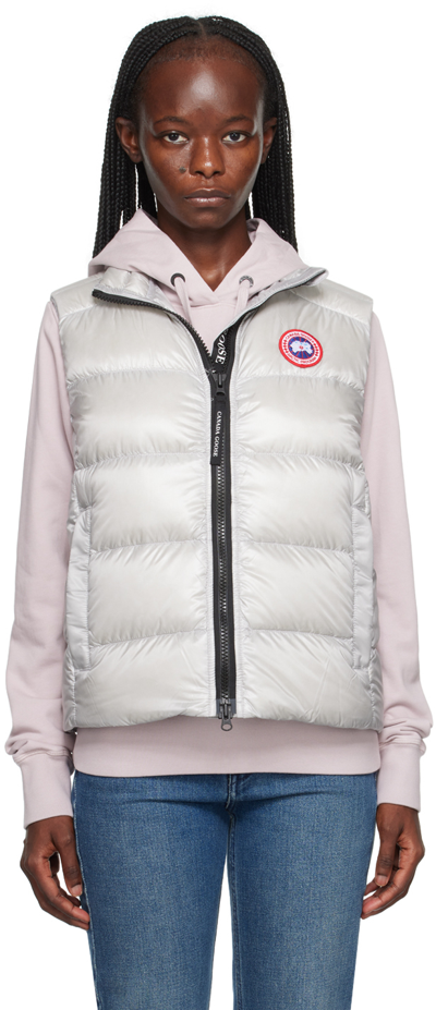 Canada Goose Gray Cypress Down Vest In 200 Silverbirch