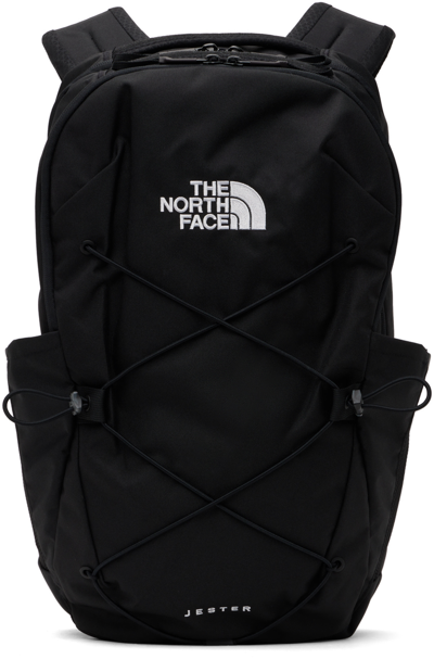 The North Face Black Jester Backpack In Tnf Black/ Coral Metallic