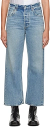 CITIZENS OF HUMANITY BLUE WIDE-LEG JEANS
