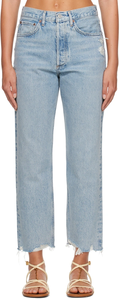 Agolde Blue 90s Jeans In Snapshot