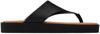 BY MALENE BIRGER BLACK MARISOL FLAT SANDALS