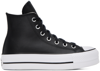 Converse Square Head High Top Casual Shoes In Black/white