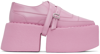SHANG XIA SSENSE EXCLUSIVE PINK SUPERSTACK OXFORDS