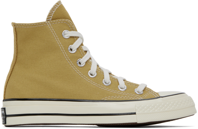 Converse Beige Chuck 70 Vintage Sneakers In Dunescape/egret/blac