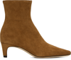 STAUD TAN WALLY ANKLE BOOTS