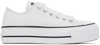 CONVERSE WHITE CHUCK TAYLOR ALL STAR LIFT SNEAKERS