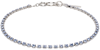 JUSTINE CLENQUET SSENSE EXCLUSIVE SILVER & BLUE KELSEY CHOKER
