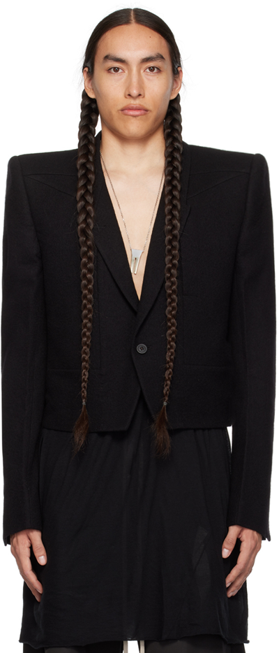 Rick Owens Black Fogpocket Neue Alice Blazer