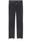 GUCCI MID-RISE STRAIGHT-LEG JEANS