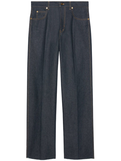 Gucci Wide-leg Jeans In Blue