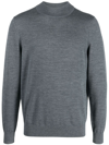 Sandro Industrial Pullover Aus Merinowolle In Mocked Grey