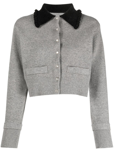 Sandro Cardigan Mit Knopfleiste In Grey