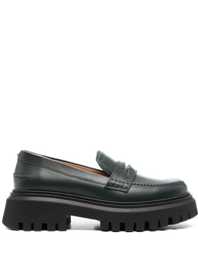 Maje Loafer Mit Plateau In Green
