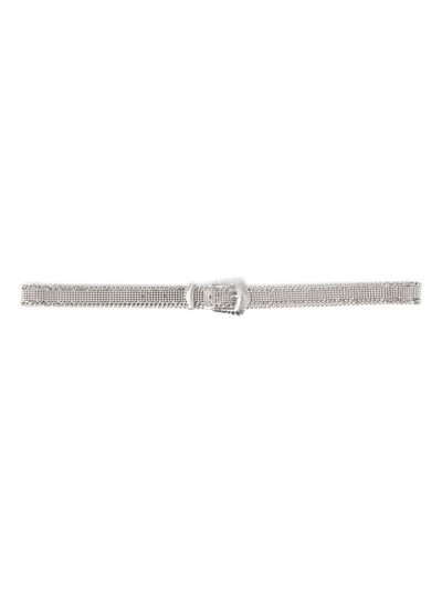 Maje Chain-link Ardillon-buckle Belt In Silver