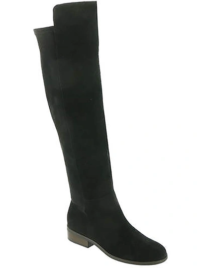 Lucky Brand Calypso Womens Suede Wide Calf Over-the-knee Boots In Black
