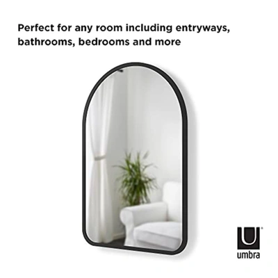Umbra Hub Arched Mirror In Black