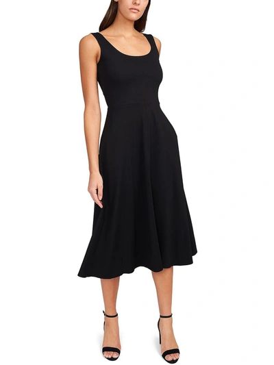 Msk Womens Sleeveless Calf Midi Dress In Black