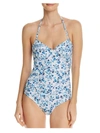 SHOSHANNA WOMENS UNDERWIRE FLORAL ONE-PIECE SWIMSUIT